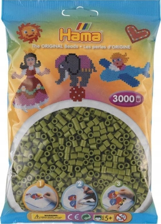 Revell Hama midi perler 3000stk oliven