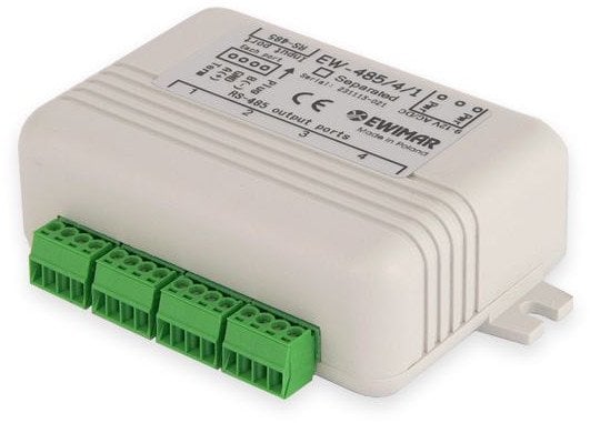 DYSTRYBUTOR MAGISTRALI RS-485 EW-485/4/1/SO Z SEPARACJĄ OPTYCZNĄ