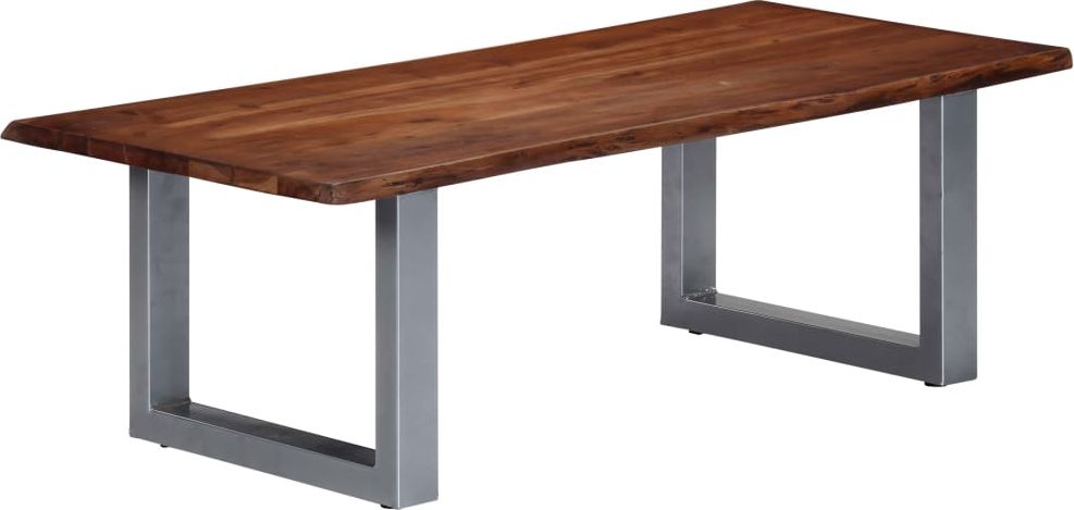 vidaXL Stolik z naturalną krawędzią 115x60x40 cm, lite drewno akacjowe