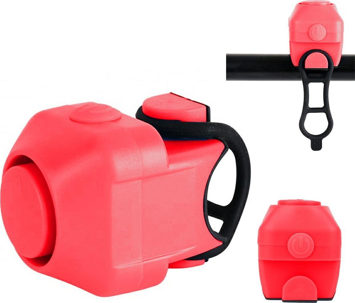 Apte AG496C DZWONEK ROWEROWY ELEKTRYCZNY RED