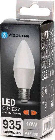 Aigostar Żarówka LED C37 E27 10W 6500K LED C37 E27 10W 6500K