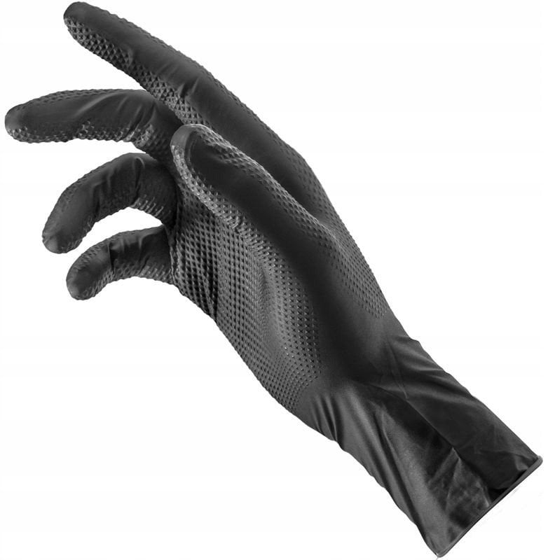 RĘKAWICE GARAGE MONKEY CZARNE roz. L/9 10szt.