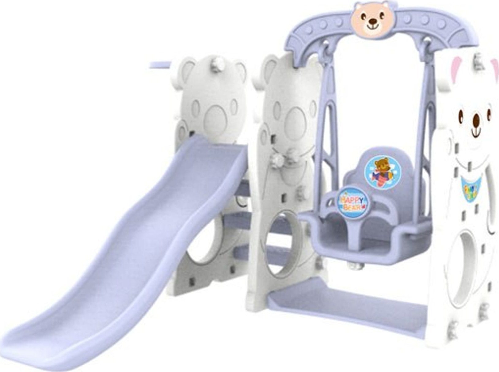 Ramiz Zjeżdżalnia ogrodowa z huśtawką i koszykówką Miś