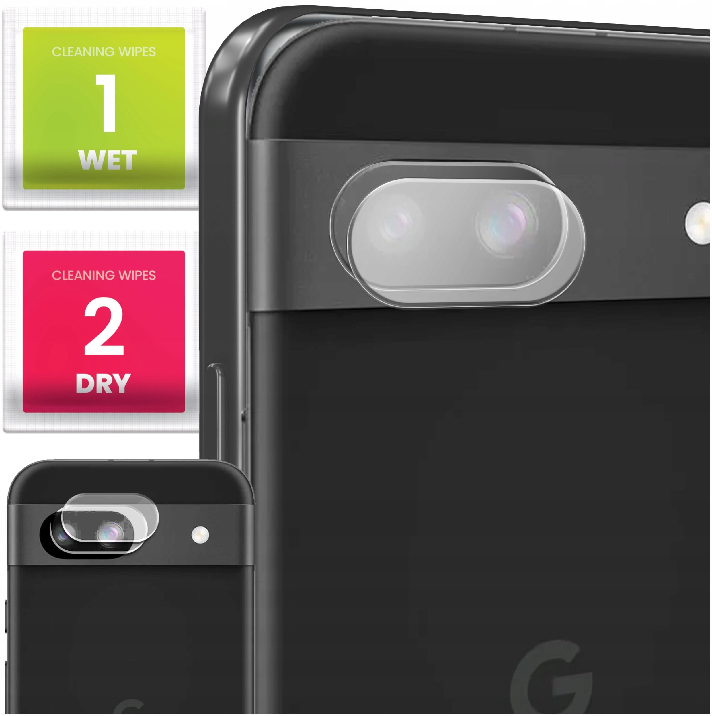 2-PAK Szkło Na Aparat Do Google Pixel 8a (Hartowane, Ochronne, Na Obiektyw)