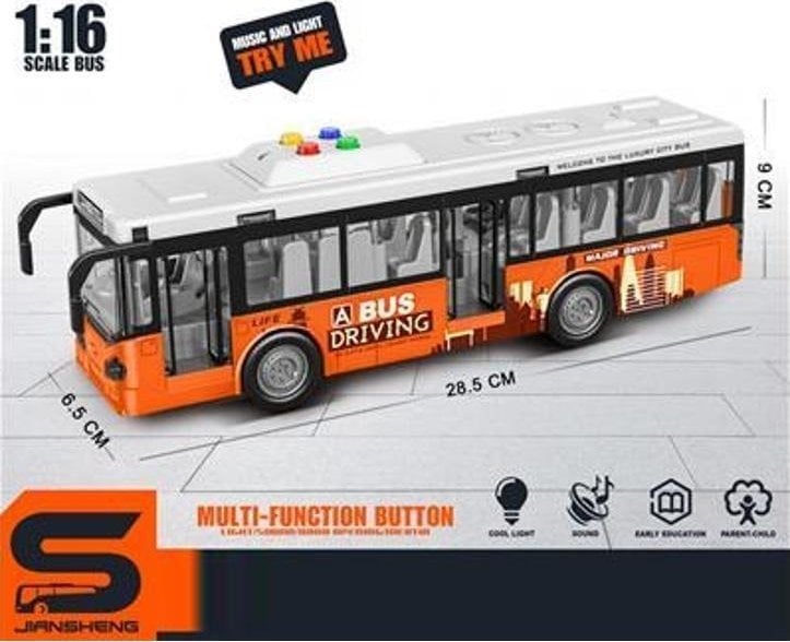 Autobus z dźwiękiem oraz światłem