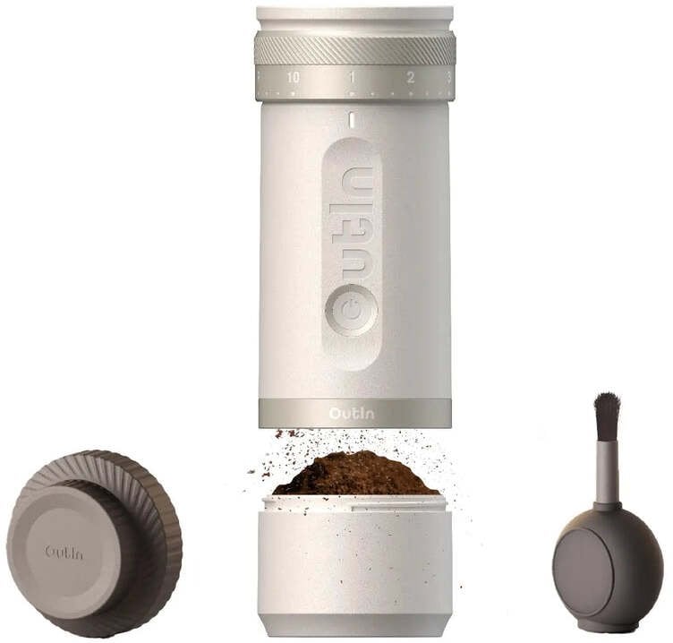 Młynek do kawy Outin Fino grinder Automatyczny młynek Biały