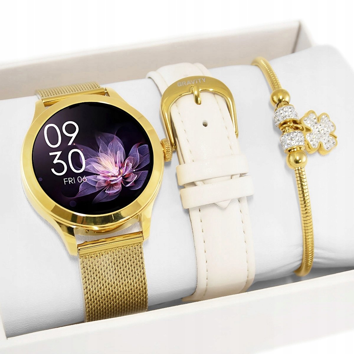 Zestaw damski SMARTWATCH Gravity ELISSA PRO + bransoletka