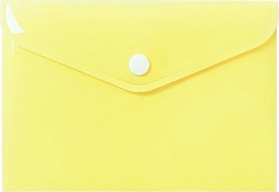 Teczka koperta A6 PP pastel żółta