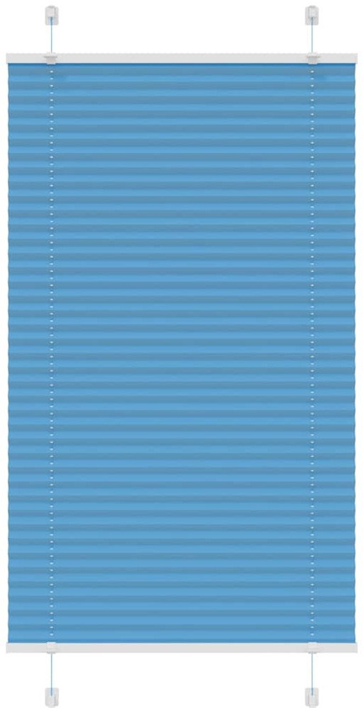 Roleta plisowana niebieska 70x100 cm Szerokość tkaniny 69,4 cm