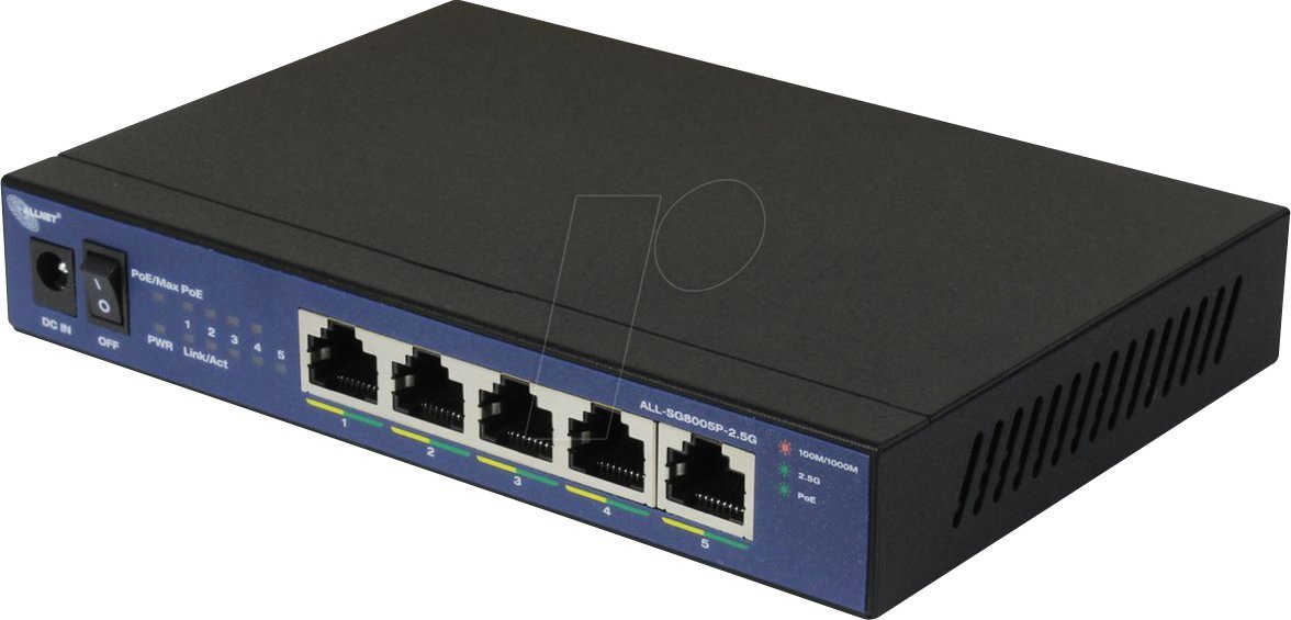 Switch Allnet 5P ALLNET ALL-SG8005P-2.5G POE