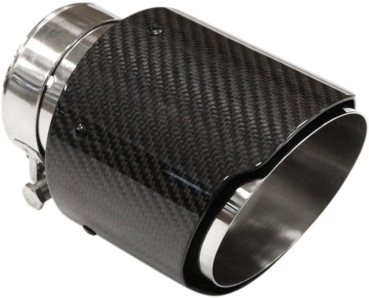 Końcówka tłumika 101mm wejście 70mm Carbon Gloss