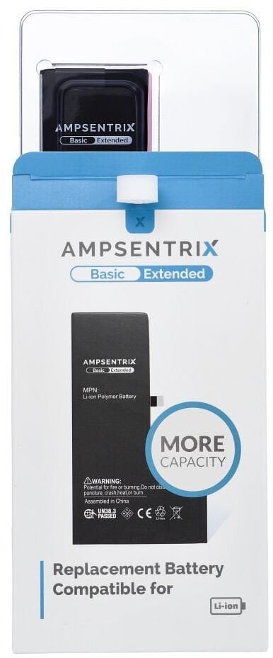 AmpSentrix Basic bateria do iPhone 15 (zwiększona pojemność)