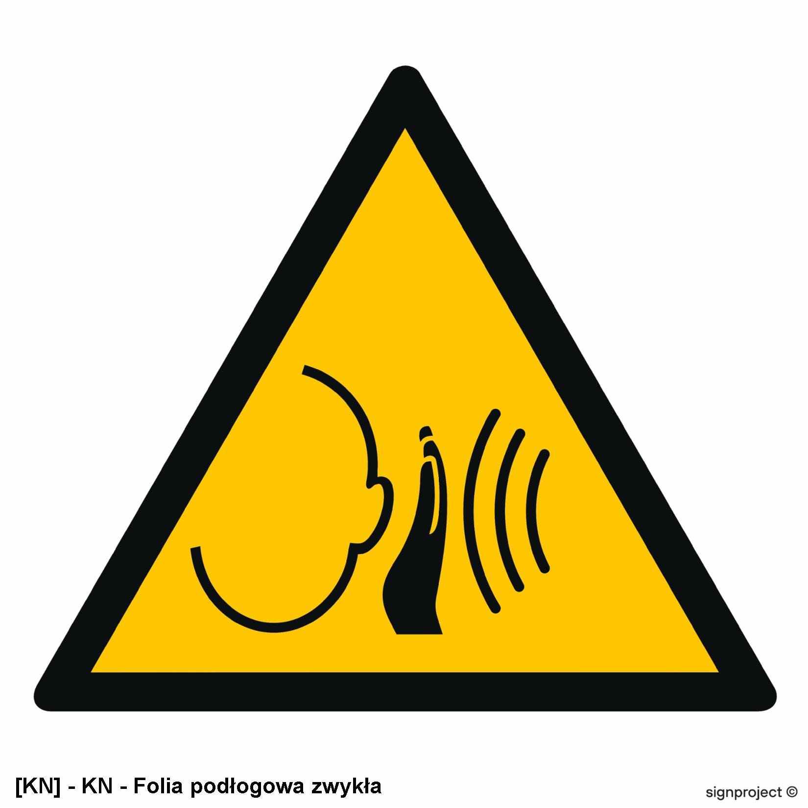 GD038 - Ostrzeżenie przed nagłym hałasem 500x500