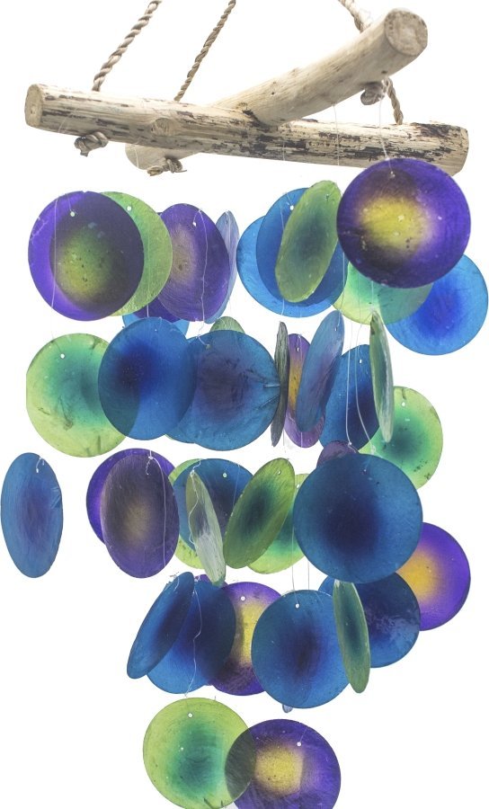 Art-Pol Drewniany Dzwonek Wietrzny - Fioletowy