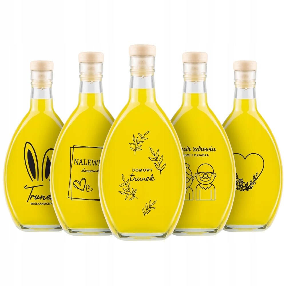 Butelka ELIPSA 500ml z nadrukiem DOMOWA WIŚNIÓWKA