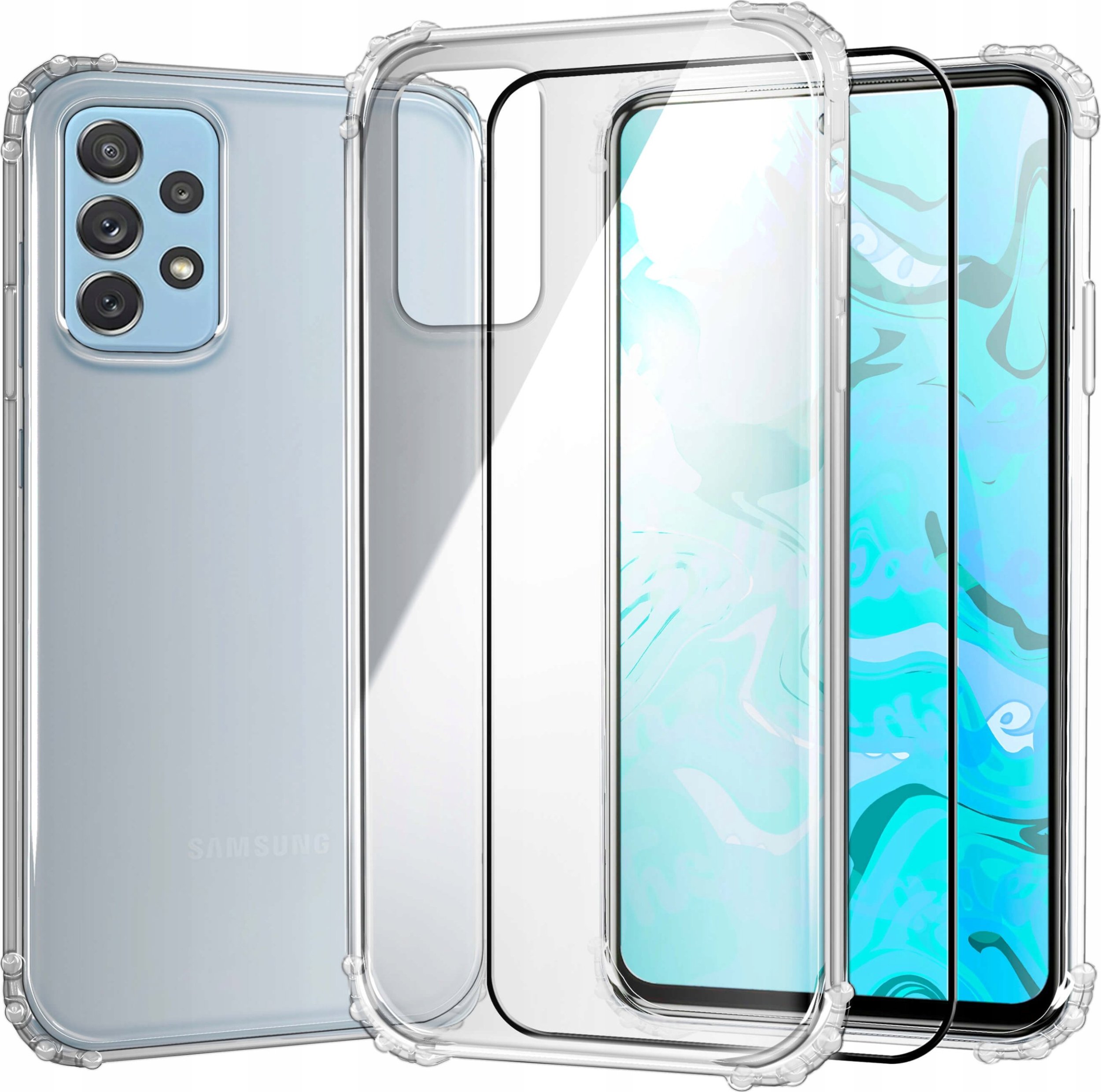 Hello Case ETUI PANCERNE DO SAMSUNG GALAXY A72 / 72 5G | CASE SILIKON GUMA SLIM SZKŁO