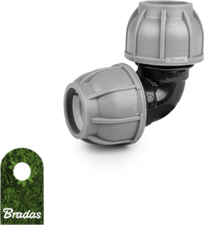 Bradas Kolanko do rur PE 20mm 90 PN10 BRADAS 7254