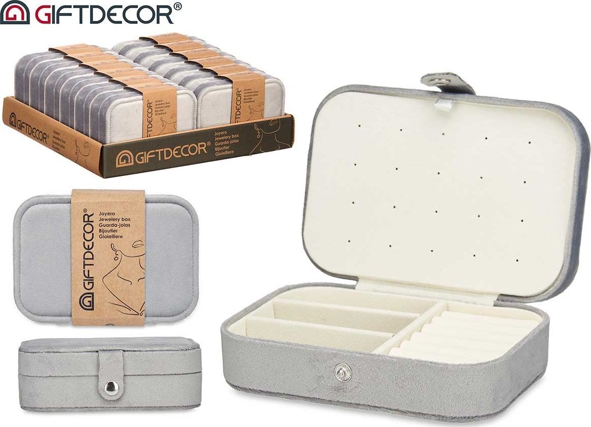 Giftdecor Szkatułka na biżuterię VELVET, 11,5 x 16,2 x 6 cm