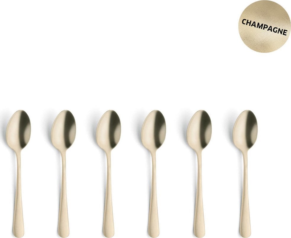 Amefa Austin 1410 - 6 Mocca Spoons in trend box - champagne