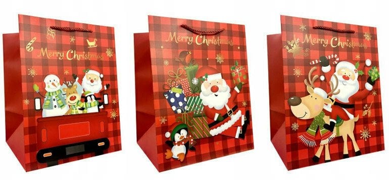 Torebka ozdobna prezentowa JP 2409-SD20 26x32x20 cm mix cena za 1 szt