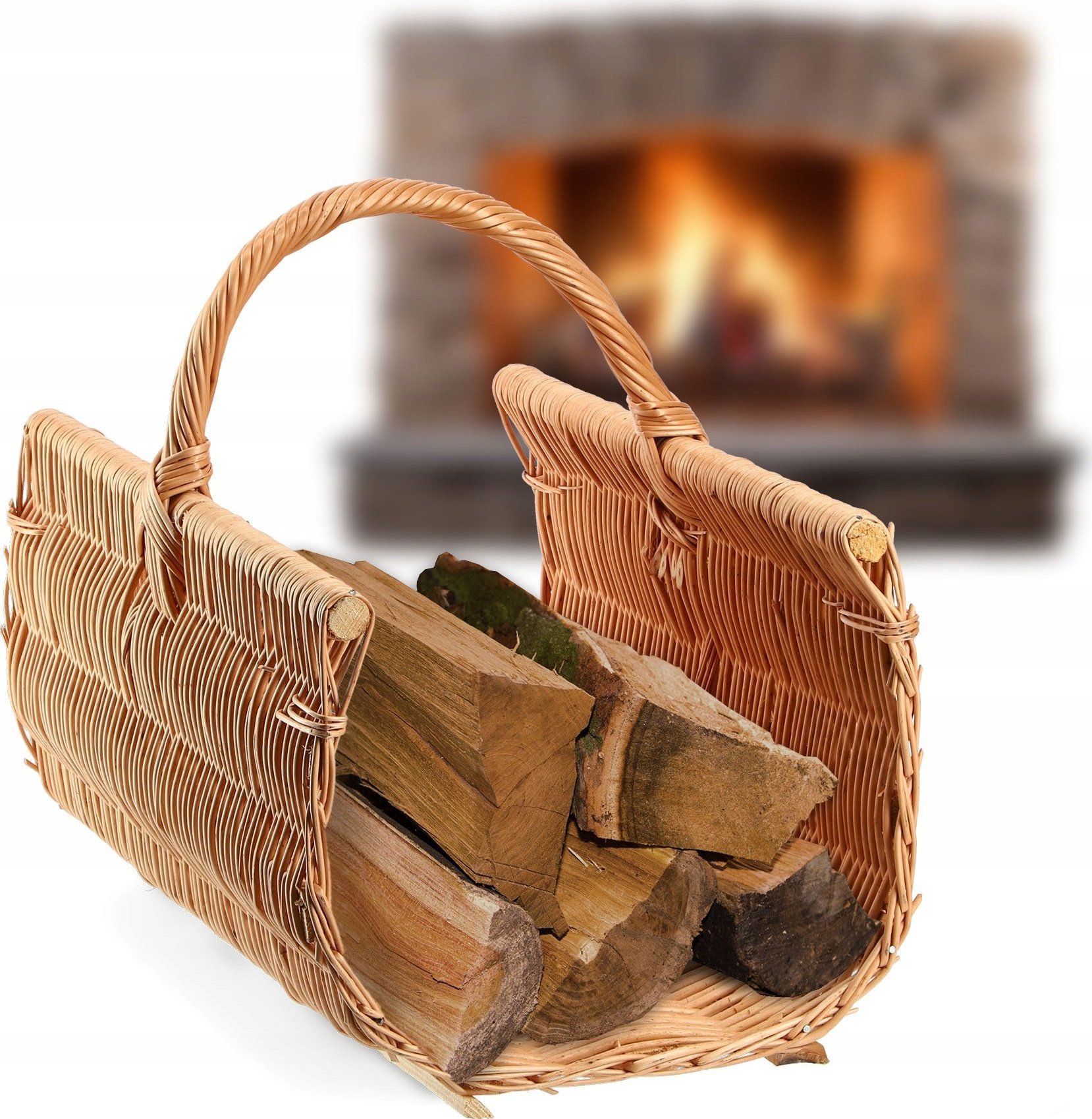 Kadax KADAX Kosz Wiklinowy Na Drewno Kominkowe Opałowe