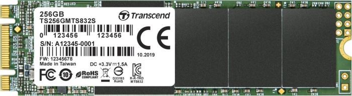 Dysk SSD Transcend MTS832S 256GB M.2 2280 SATA III (TS256GMTS832S)