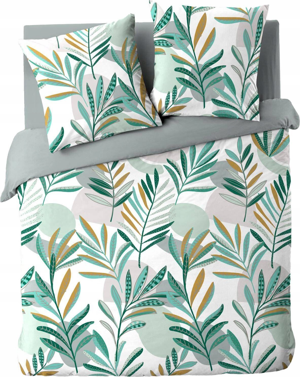 Douceur d`Interieur Zestaw pościeli ze wzorem liści, LOUNA, 240 x 220 cm