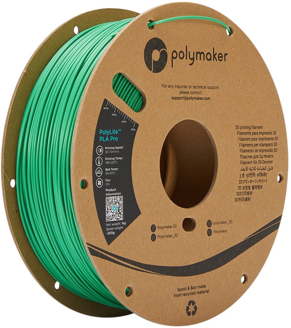 Filament Polymaker PolyLite PLA Pro 1,75mm 1kg - Green}