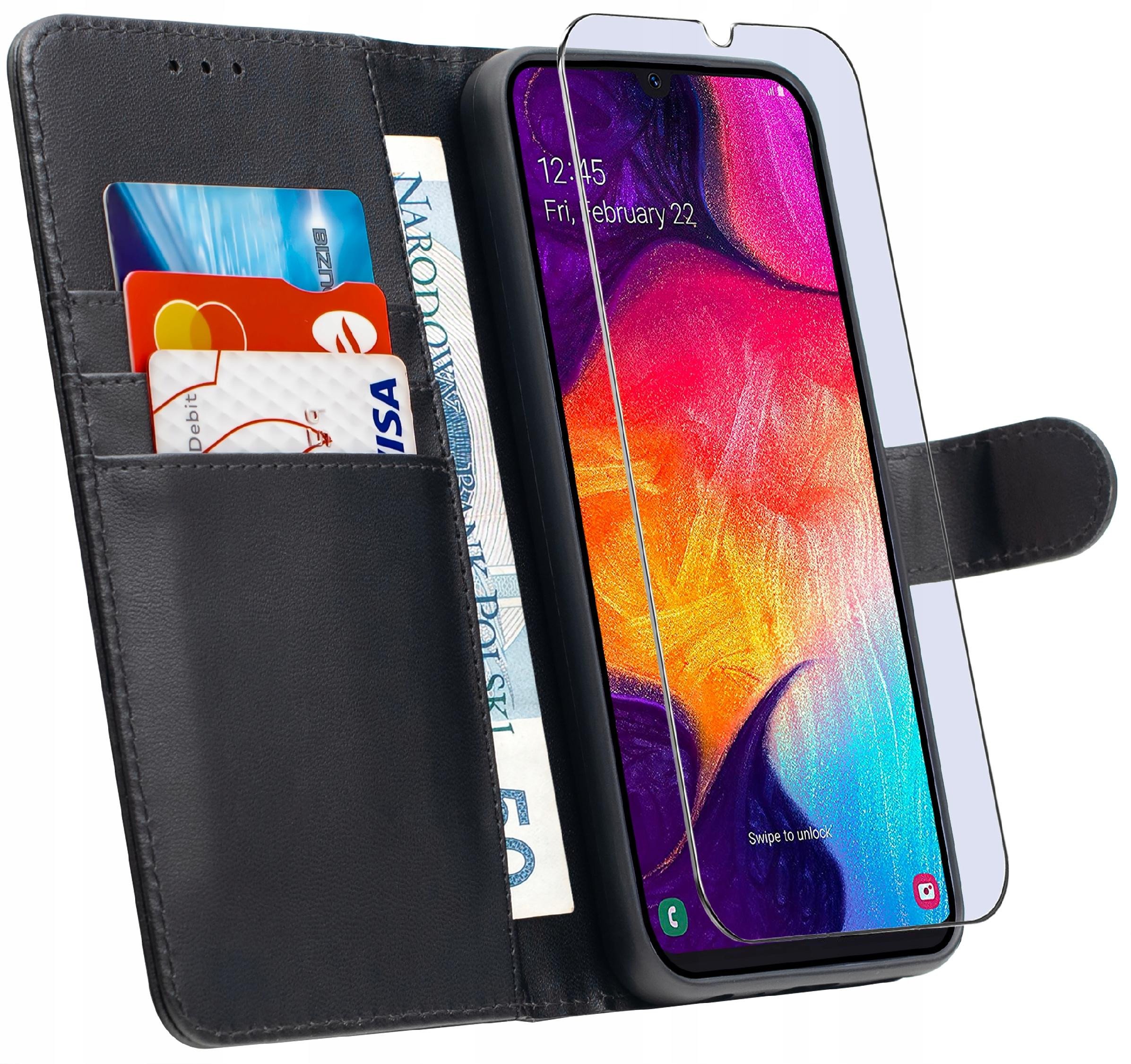 ETUI do Samsung A50 | SKÓRZANE PORTFEL BOOK TOKRA CASE CLASSIC + SZKŁO