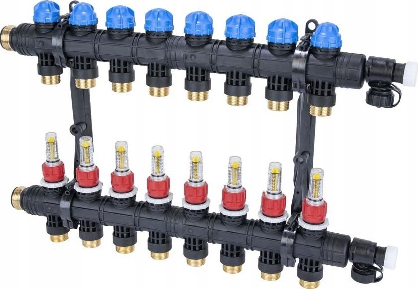 Afriso Afriso rozdzielacz ProCalida EF1 K 8 obiegów grzewczych, G1", 0,2÷1,6 l/min 81268