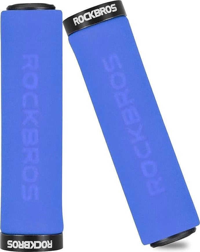RockBros Uchwyty rowerowe Rockbros BT1001BLBK z gąbki na kierownicę - niebiesko-czarne