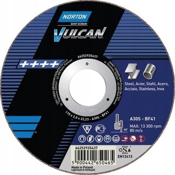 Norton Clipper Tarcza przecinająca A30S-300X3.5X32.0-T41 NOR-VULCAN FIX80