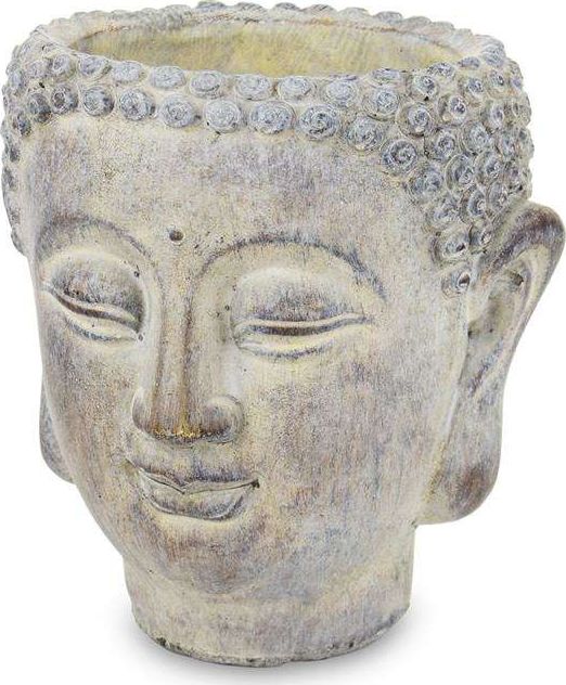 Pigmejka Osłonka wazon rzeźba budda szara ceramika 12x12x12 uniwersalny