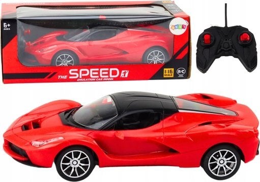 LeanToys Samochód Sportowy Zdalnie Sterowany Auto RC 1:16 Czerwone