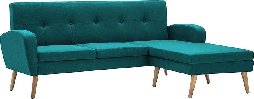 Elior Sofa z leżanką Anita 4Q - zielona