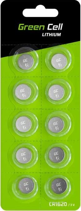 Green Cell Bateria CR1620 70mAh 10 szt.