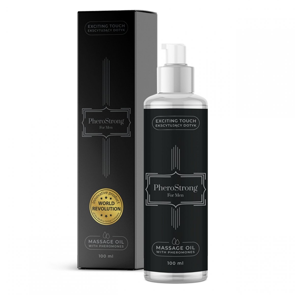Pherostrong For Men Massage Oil With Pheromones Olejek do masażu z feromonami 100ml