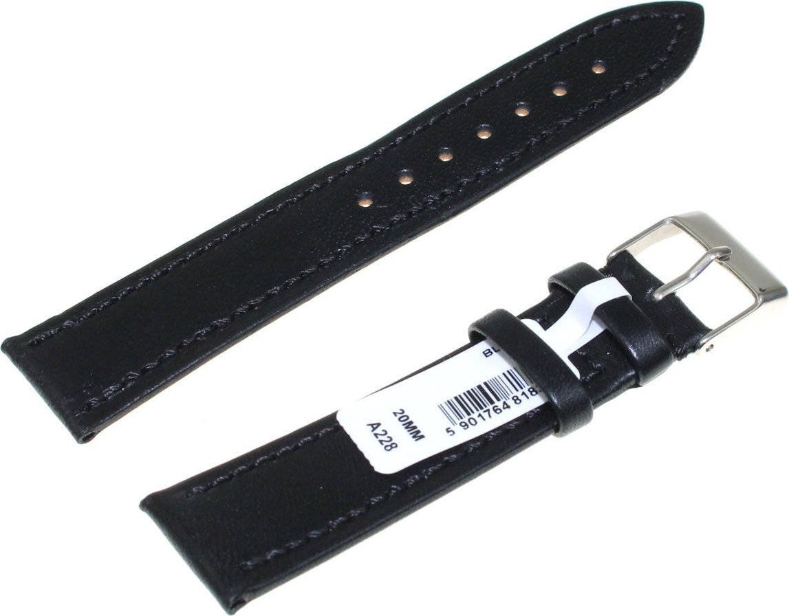 Chermond Skórzany pasek do zegarka 20 mm Chermond A228.20 czarny