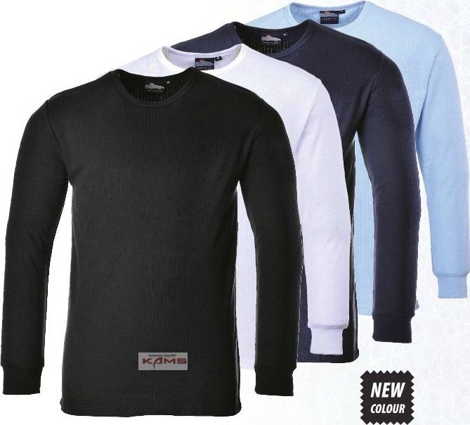 Portwest B123 - koszulka ocieplająca z długim rękawem - granatowy XS