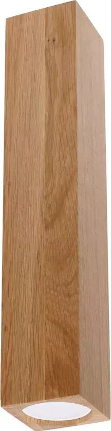 Lampa sufitowa Lumes Drewniany skandynawski plafon słupek - S478-Kerbi