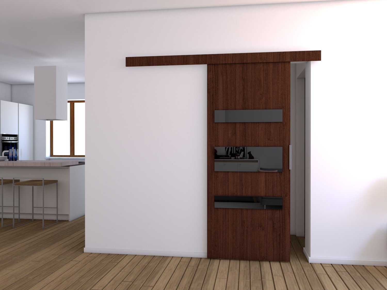 Drzwi Przesuwne Drzwi przesuwne D70 76x205 Wenge