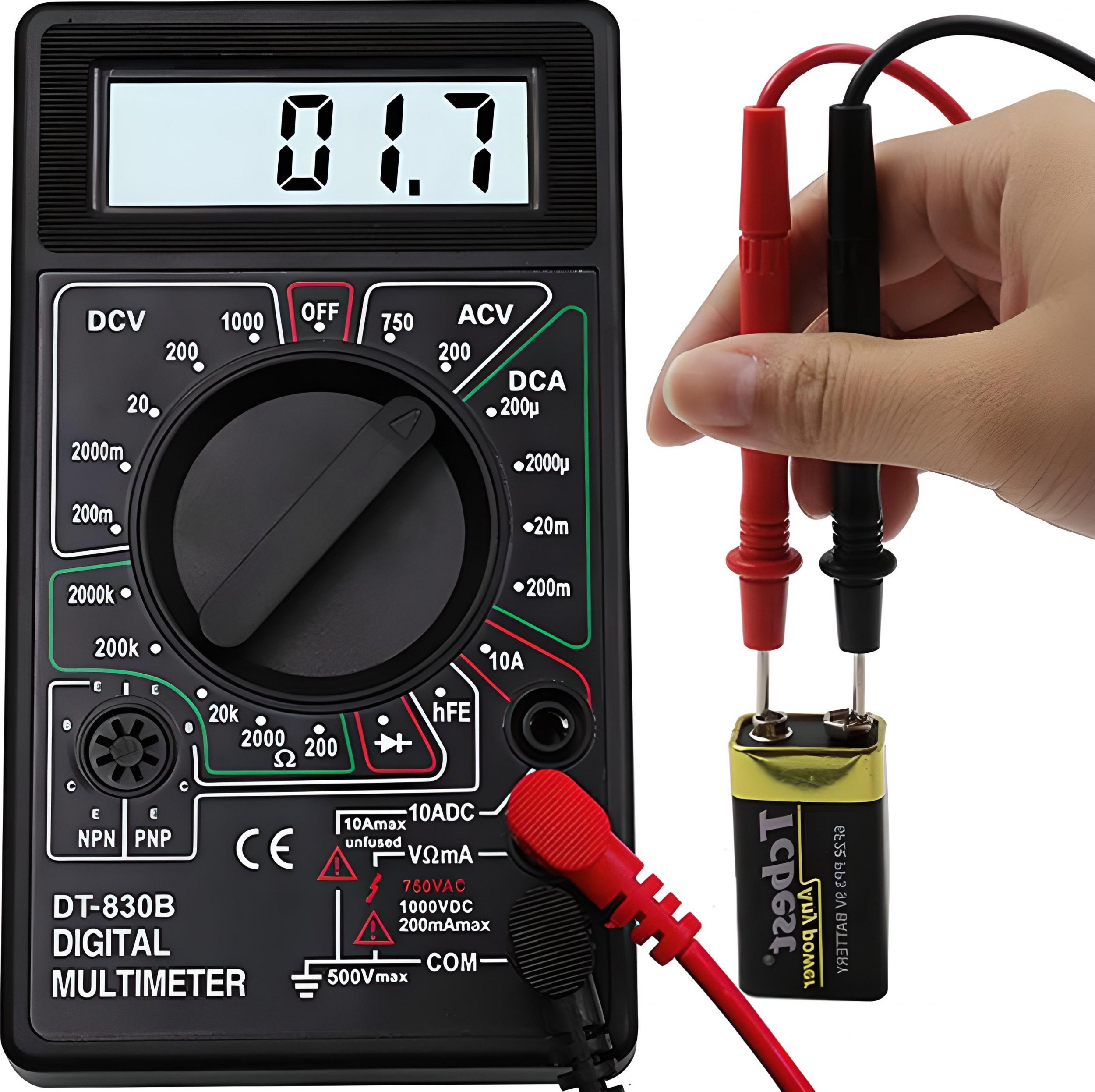 Retoo RETOO CYFROWY MIERNIK PRĄDU MULTIMETR IGŁOWY LCD