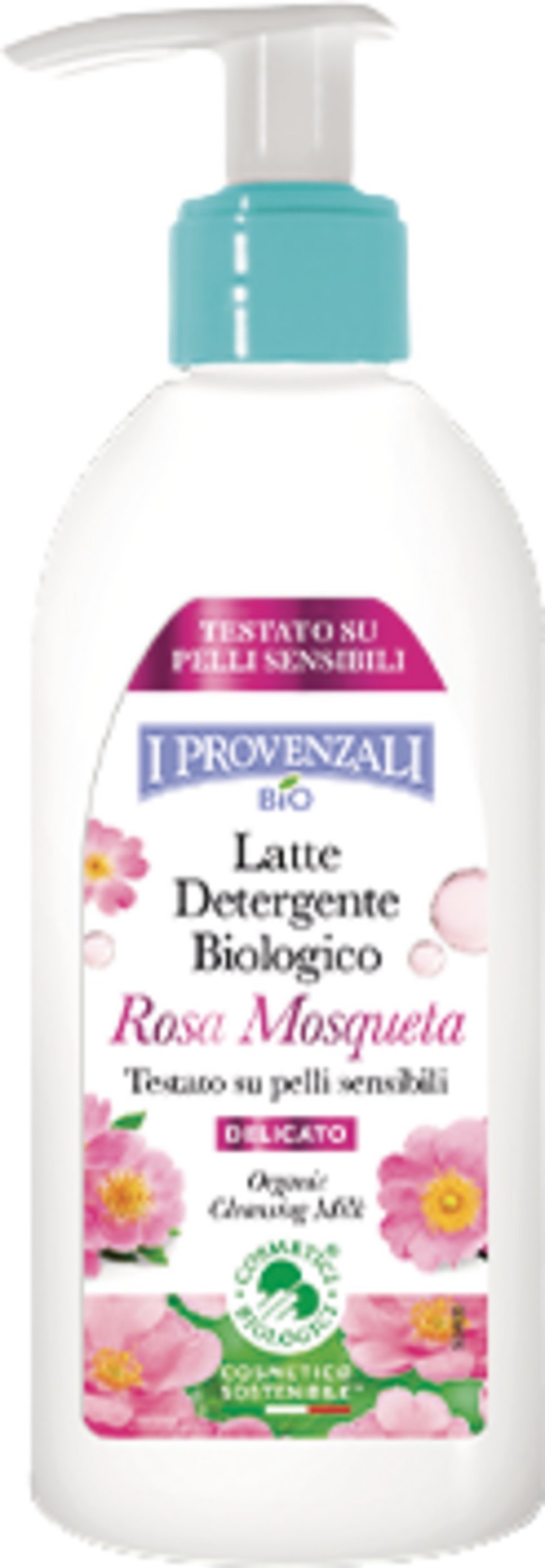 I Provenzali Rosa Mosqueta Organiczne mleczko oczyszczające do twarzy 200ml