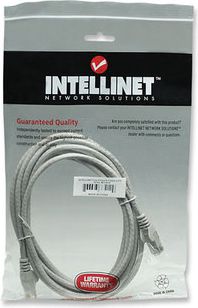 Intellinet Network Solutions PATCH CORD CAT6 UTP 1,5M SZARY 100% MIEDŹ (340380)