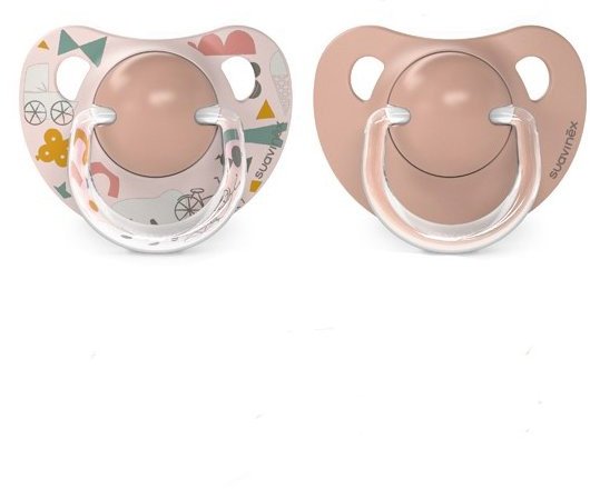 SUAVINEX - 308256-SMOCZEK ANATOMICZNY 2SZT/6-18M/BRZOSKWINIOWY/DREAMS