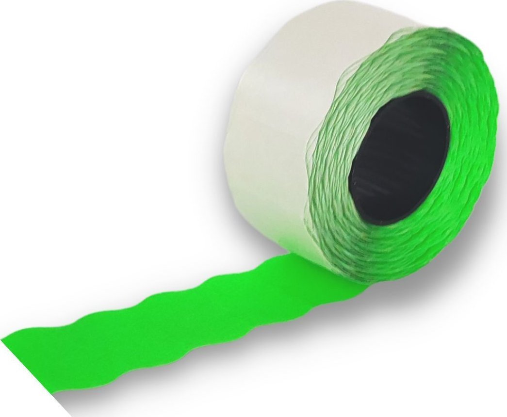 StudioCen Taśma do metkownicy II rzędowa fala -zielona 5szt.