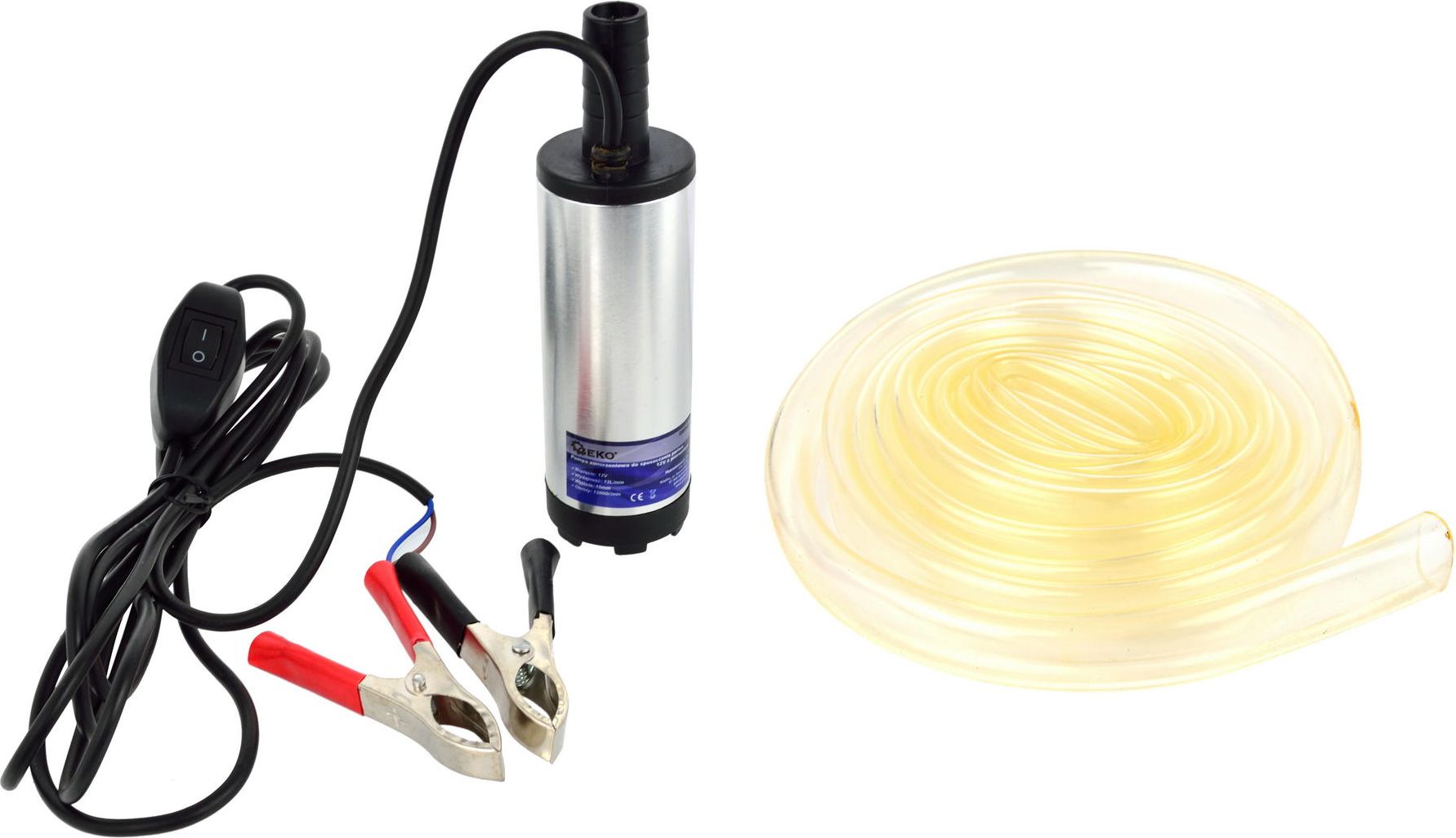 Geko pompa zanurzeniowa do spuszczania paliwa 12V 37mm z przewodem 3m (G00942)