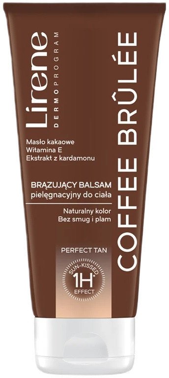 Lirene Perfect Tan brązujący balsam pielęgnacyjny do ciała Coffee Brulee 200ml