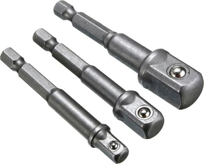 Aptel NZ9B ADAPTERY DO WKRĘTARKI REDUKCJE BIT 1/2 3/8 1/4 NASADKI 3 szt