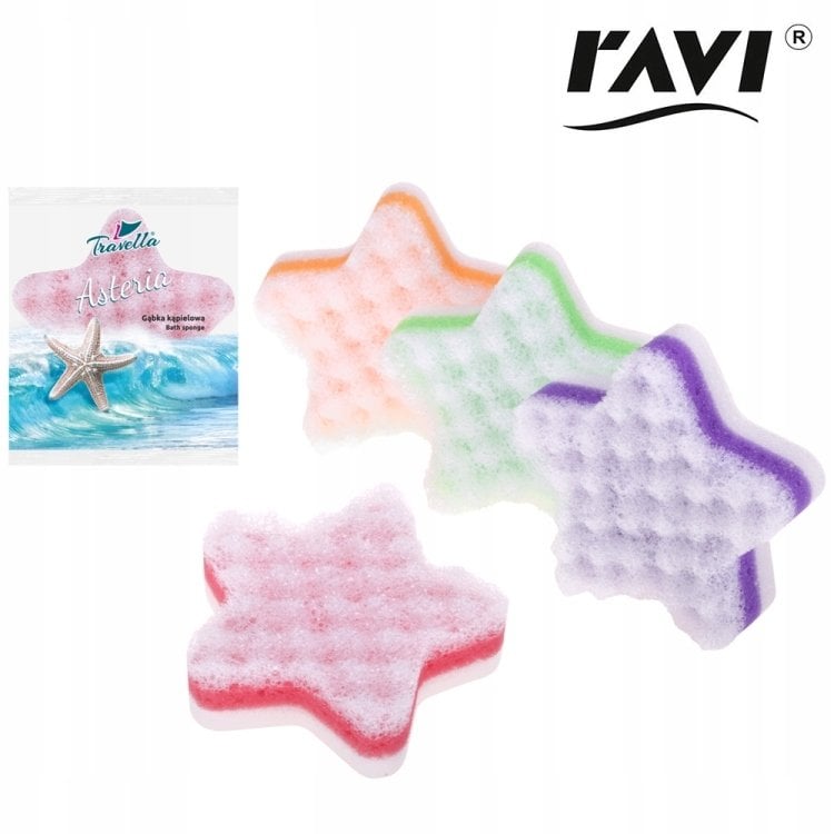 SPONGE BATH ASTERIA 4 DIFFERENT COLOURS